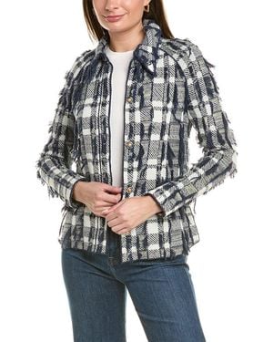 St. John Wool-blend Shirt Jacket - Gray