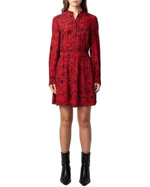 Zadig & Voltaire Refla Soft Wild Voltaire Dress - Red