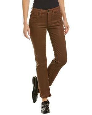 Hudson Jeans Nico Coated Tortoise Shell Straight Ankle Jean - Brown