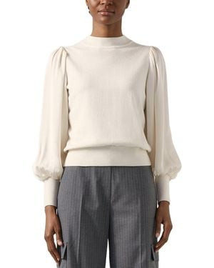LK Bennett Erica Wool-Blend Knitted Top - White