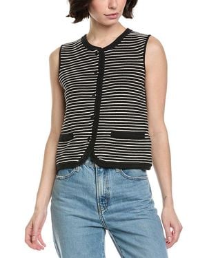 Rag & Bone Vivi Stripe Vest - Black