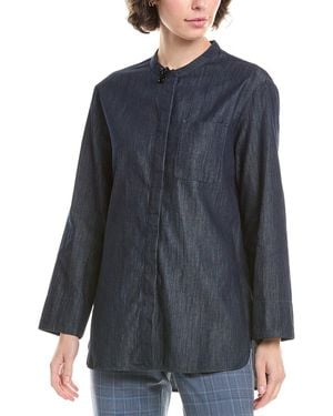 Max Mara S Max Mara Ricamo Shirt - Blue