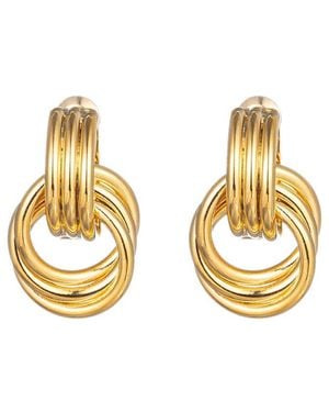 Eye Candy LA Luxe Collection 24k Plated Lisa Earrings - Metallic