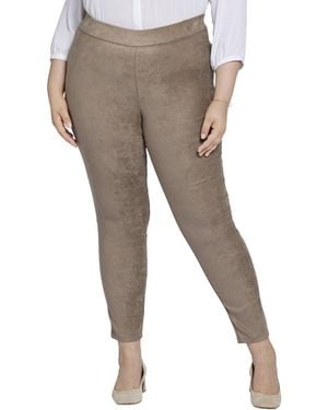 NYDJ Plus Suede Saddlewood Legging Jean - Gray