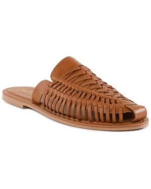 Seychelles Woven Leather Mule - Brown