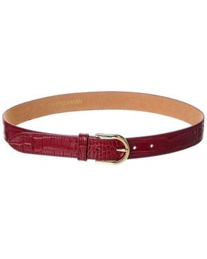 Persaman New York Giselle16 Leather Belt - Red