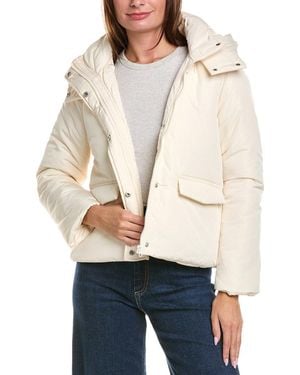 Pascale La Mode Cropped Puffer Coat - Natural