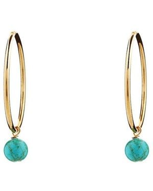 Liv Oliver Turquoise Earrings - Blue