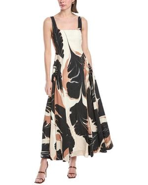 Jonathan Simkhai Paola Linen-Blend Midi Dress - White