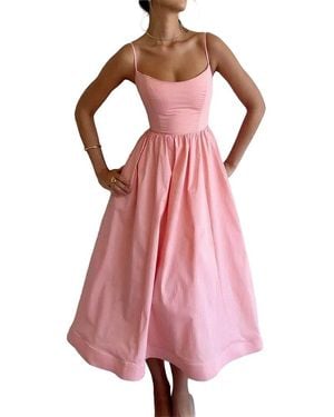 Esea Midi Dress - Pink