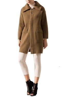 MALABO Double Pocket Medium Coat - Natural