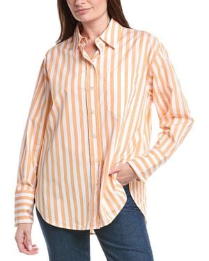 Reiss Emma Stripe Shirt - Natural
