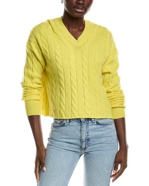 Maje V-Neck Jumper - Yellow