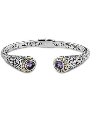 Samuel B. 18K 5.00 Ct. Tw. Amethyst Bracelet - White