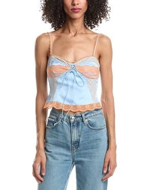 GUIZIO Seely Corset Top - Blue