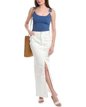 STAUD X Wrangler The Maxi Skirt - Blue