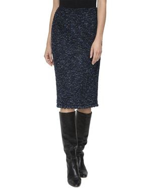 Lafayette 148 New York Wool-blend Skirt - Blue