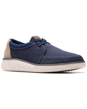 Clarks Relaxlite Lace Canvas Trainers - Blue