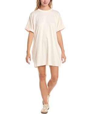 Madison Miles Mini T-Shirt Dress - Natural