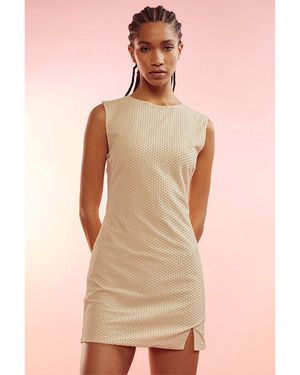 Cynthia Rowley Cabochon Studs Mesh Mini Dress - Pink