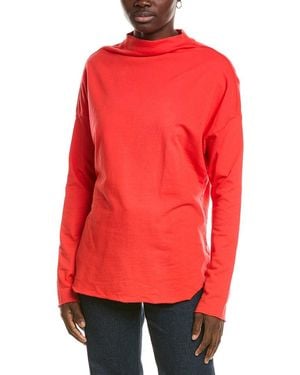 Michael Stars Laurel Mock Neck Top - Red
