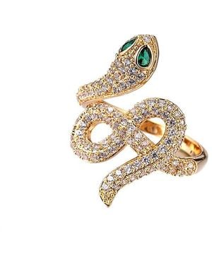 Eye Candy LA Tone Snake Ring - Metallic