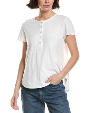 Bella Dahl Henley Shirt - White