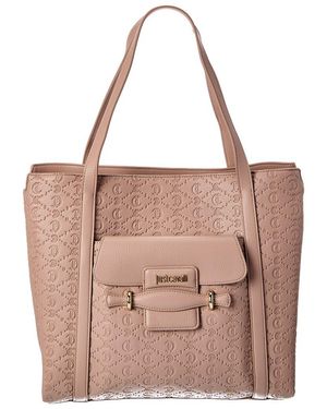 Just Cavalli Logo Tote - Pink