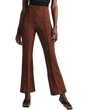 Eva Franco Margot Kick-flare Cropped Pant - Brown