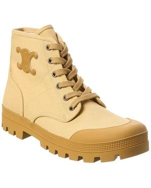 Celine Canvas Boot - Natural