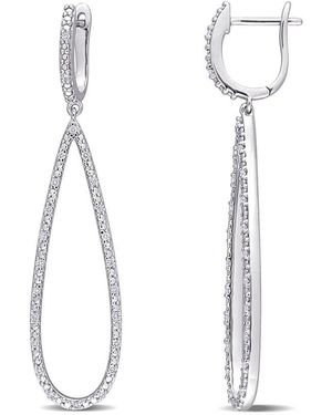 Rina Limor 10k 0.24 Ct. Tw. Diamond Dangle Earrings - White