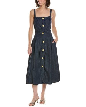 L'Agence Esmeralda Day Dress - Blue
