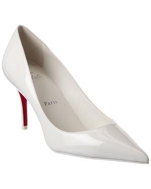 Christian Louboutin Miss Z 80 Patent Pump - White