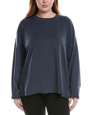 Eileen Fisher Plus Boxy Top - Blue