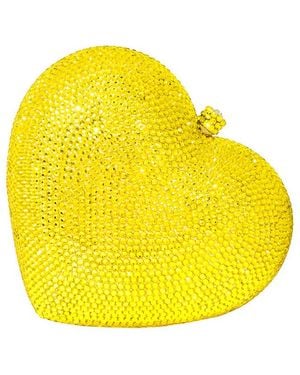 Aquaswiss Aqs Heart Crystal Clutch - Yellow