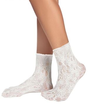 Stems Sweet Florence Lace Socks - White