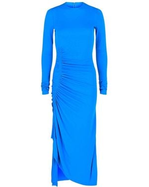 Givenchy Ruched Maxi Dress - Blue