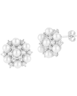 Sphera Milano Cz Earrings - White