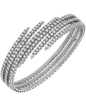 The Reserve 14k 5.75 Ct. Tw. Diamond Bangle Bracelet - White