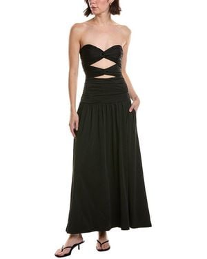 Nia Wilshire Midi Dress - Black