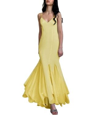 COLON DIANA Midi Dress - Yellow