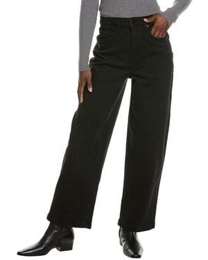 Kenneth Cole High-Rise Barrel Leg Jean - Black