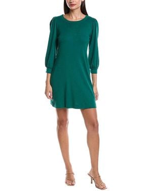 Michael Stars Sinclair Puff Sleeve T-Shirt Dress - Green