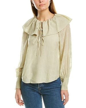 Rebecca Taylor Daybreak Silk Blouse - Natural