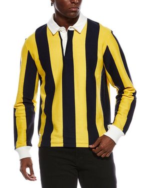 Rowing Blazers Tonal Striped Polo Jumper - Black