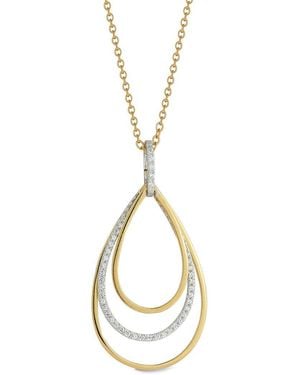 Reiss 14K 0.28 Ct. Tw. Diamond Necklace - Metallic
