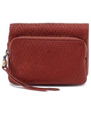Hobo International Fern Leather Bifold Wallet - Red