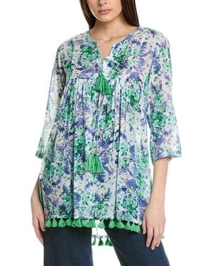 Ro's Garden Seychelles Tunic - Blue