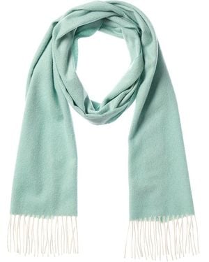 Amicale Cashmere Woven Melange Solid Cashmere Scarf - Green