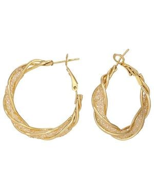 Eye Candy LA Luna Twist Loop Drop Earrings - Metallic